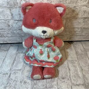 The Peanutshell Mila Pink Fox Floral‎ Dress Plush